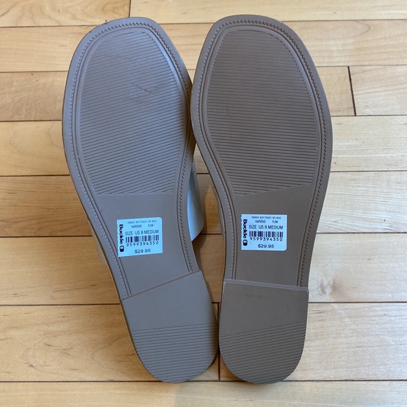 Soda White Karens Double Strap Sandal - Picture 2 of 4